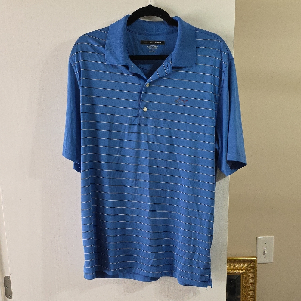 Greg Norman Collection Blue Polo Shirt with Sporty Vibe